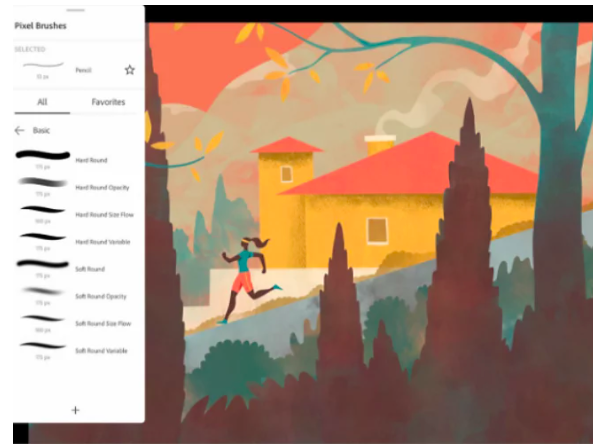 Creating cartoons in Adobe Fresco