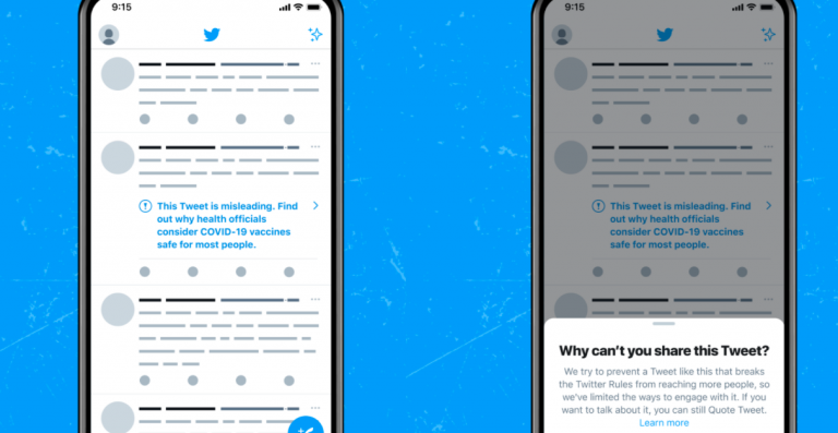 Twitter handles COVID-19 vaccine misinformation with labels, strike system