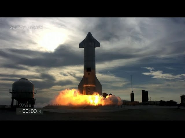 SpaceX Starship rocket lands successfully ..then it blows up