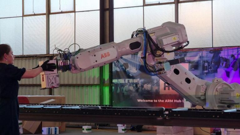 ‘Collaborative robots’ working with employees